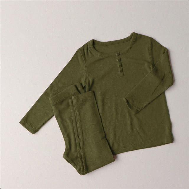 Baby Kids Pajamas Sets Unisex