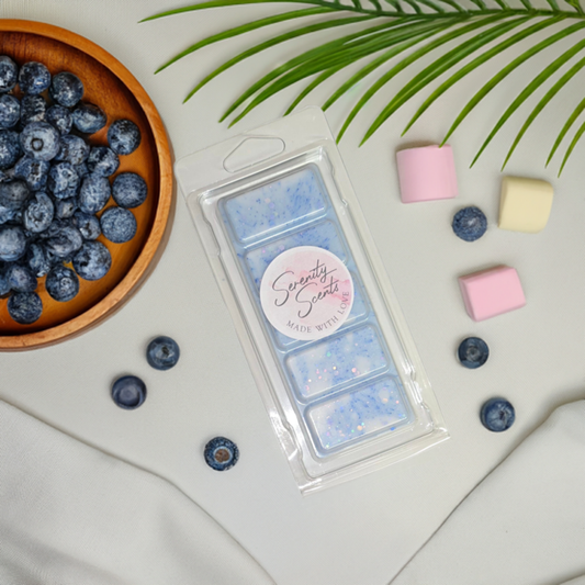 Marshmallow & blueberry frosting snap bar