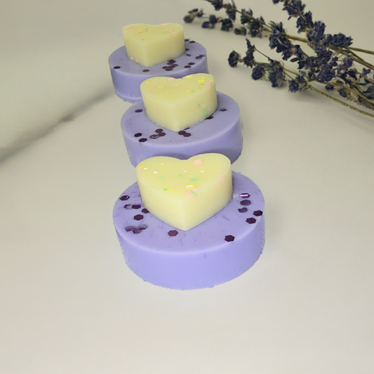 Lavender & Lemon Heart