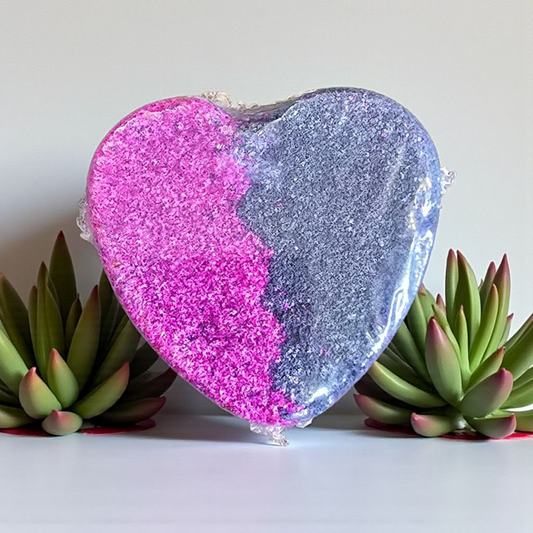 Heart bath bomb