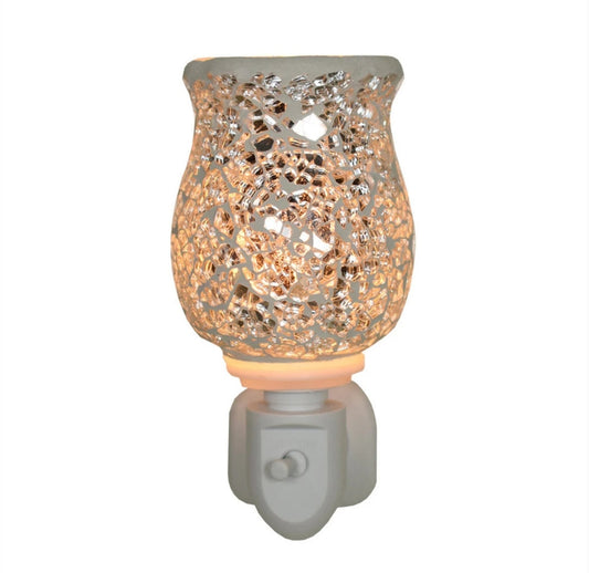 SILVER CRACKLE PLUG IN BURNER